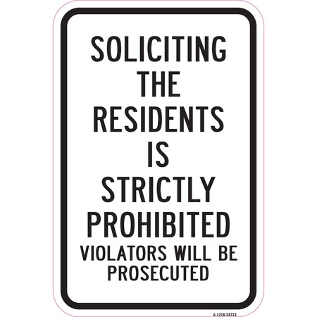 Signmission Safety Sign, 12 in Height, Aluminum, 18 in Length, 24723 A-1218-24723